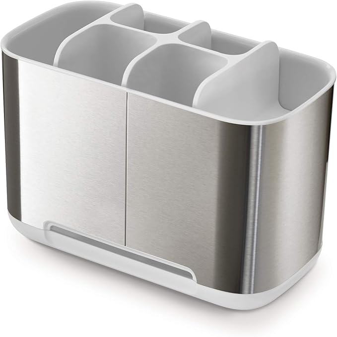 Joseph Joseph EasyStore Stainless-Steel Toothbrush Holder Bathroom Storage
