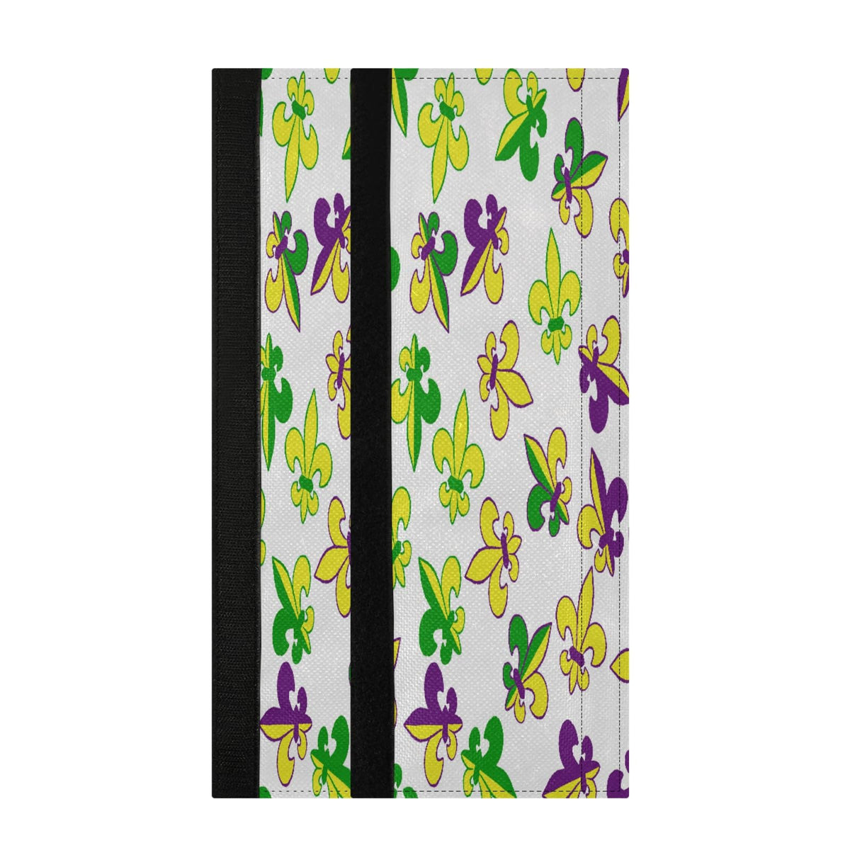 Eionryn Mardi Gras Fleur De Lis Refrigerator Door Handle Covers Carnival Masquerade Kitchen Appliances Gloves for Microwave Dishwasher Fridge Door Cloth Protector 2pcs