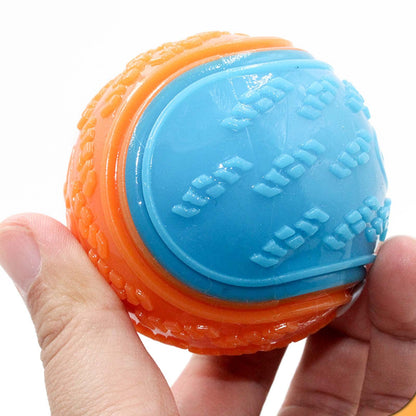 6Pcs Squeaky Dog Ball, Dog Toys Teeth Cleaning Puppy Chew Toys Pet Training Ball Dogs Interactive Dogs Balls