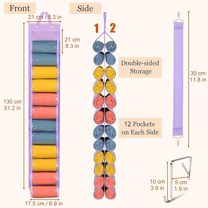 Lirex Hanging Yoga Legging Storage Organizer