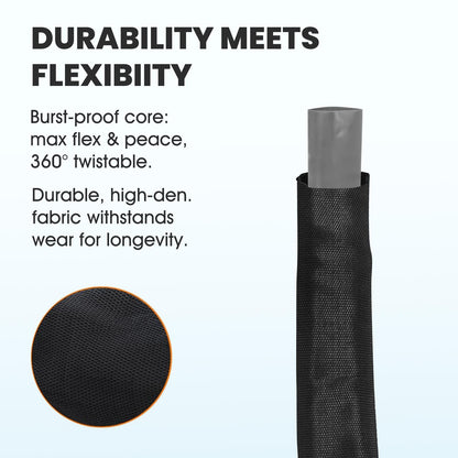 Haeteir 2025 Upgraded 50FT Non-Expanding Garden Hose, Lightweight, Flexible Ultra-Light Water Hose, Burst-Resistant, Lead-Free, Anti-Kink, High-Pressure