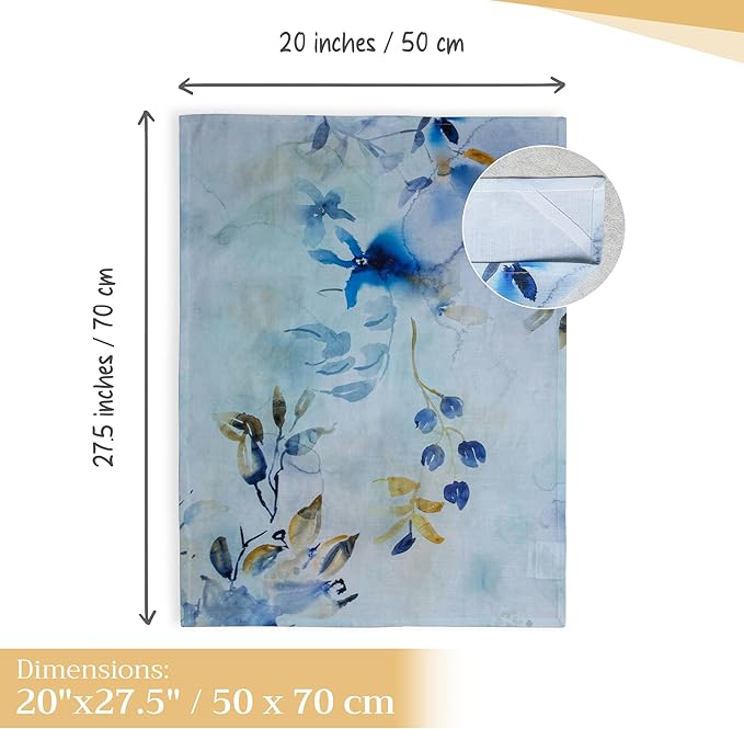 Maison d' Hermine Kitchen Towels Set of 3 100% Cotton 27.50" x 20" Reusable