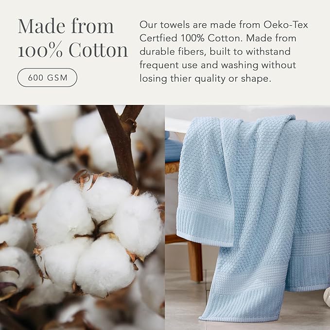 NY Loft 2 Pack Bath Sheet Towel Set | 100% Cotton | Absorbent Quick-Dry