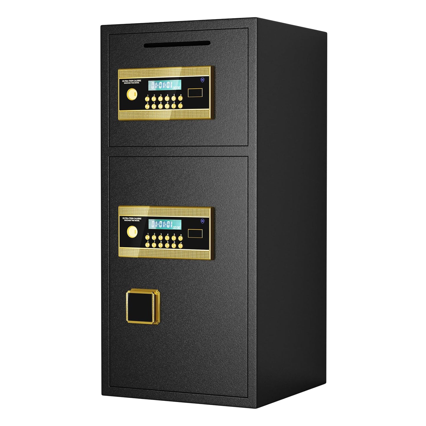 GOWE Large Double-Door Coin-Operated Safe,Digital Security Safe with Fireproof and Waterproof Bag,6.5 Cubic Feet Safe Box with Hidden Code Function for Home,Office and Hotel