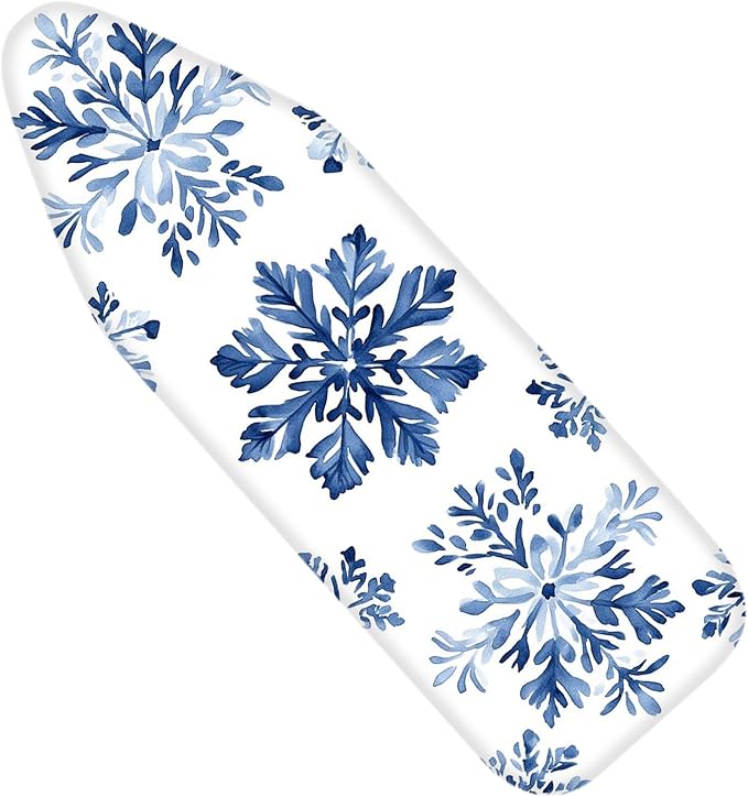Nuxovilar Blue Snowflake Ironing Board Cover, 15 * 54inch, Fit Most Standard