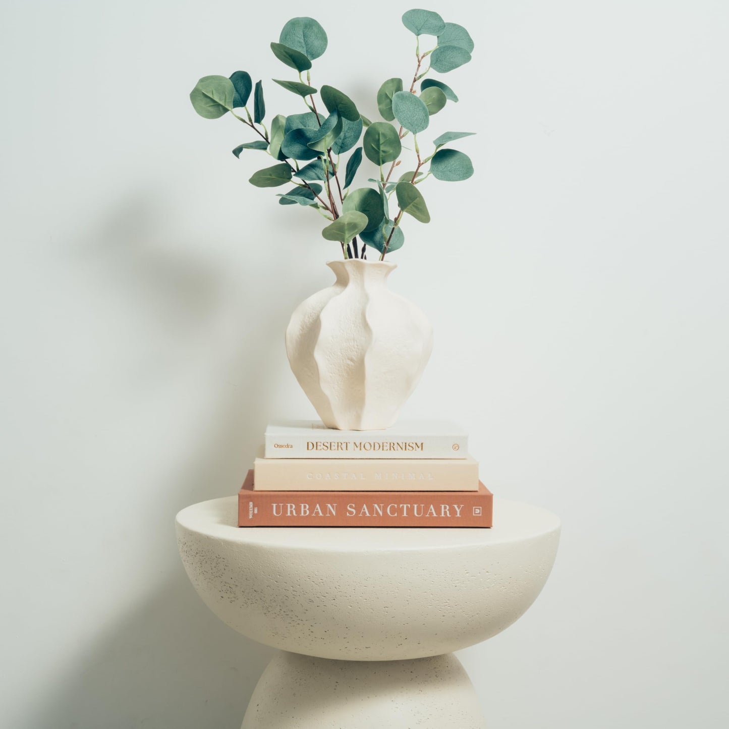 Ossedra Decorative Books for Home Decor - Set of 3 Real Linen Hardcover Books with Blank Pages - Modern Farmhouse Coffee Table Decor, Shelf & Entryway Styling Accent (Neutral Tones)