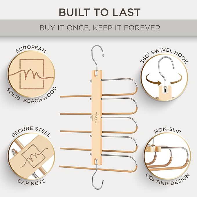 MORALVE Pants Hangers Space Saving
