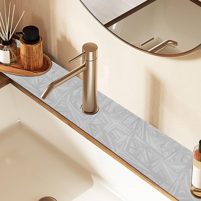 Kitchen Sink Splash Guard 1 PC 14.7 Inch Sink Faucet Mat Splash Guard