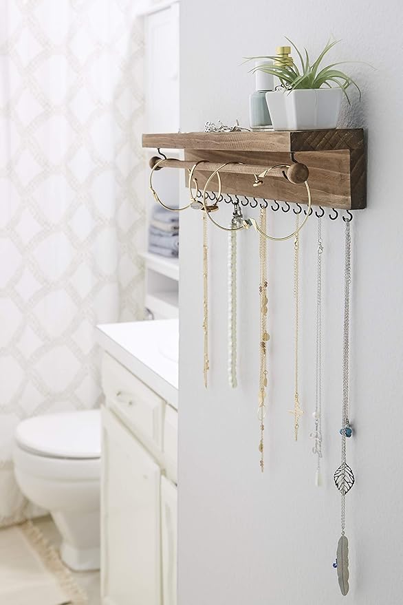 Rustic Necklace Jewelry Organizer
