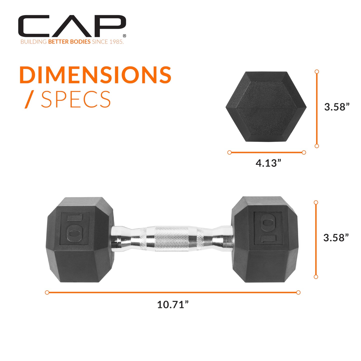 CAP Barbell Coated Dumbbell Weight | Multiple Options Pairs & Sets