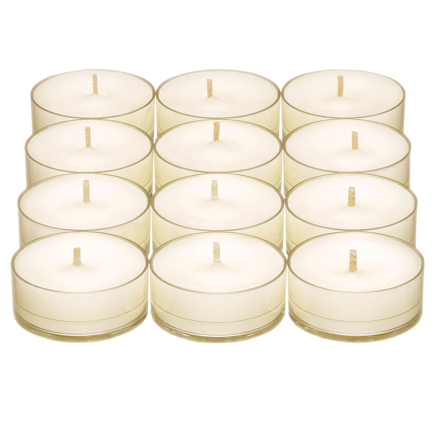 PartyLite Tea Lights Candles, Marshmallow and Vanilla with Caramel Scent, Gift Set of 12, Aromatherapy with up to 4 to 6 Hours Burn Time, Ideal for Home Decor, Holiday Gifting & Celebration