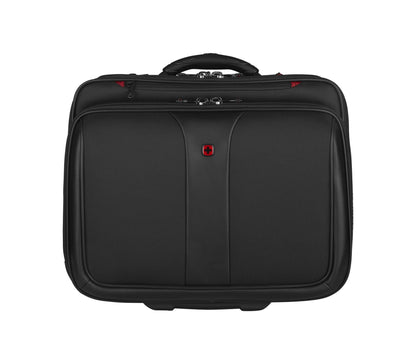 Wenger 600662 Patriot 17 Inch 2-Piece Business Wheeled Laptop Briefcase, Padded Laptop Compartment with Matching 15.4 Inch Laptop Case in Black (25 Litre)