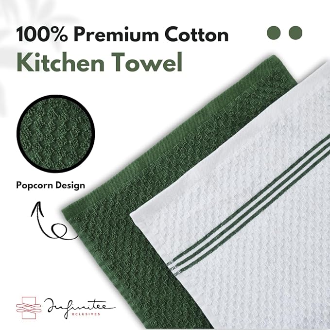 Infinitee Xclusives 100% Cotton Kitchen Towels