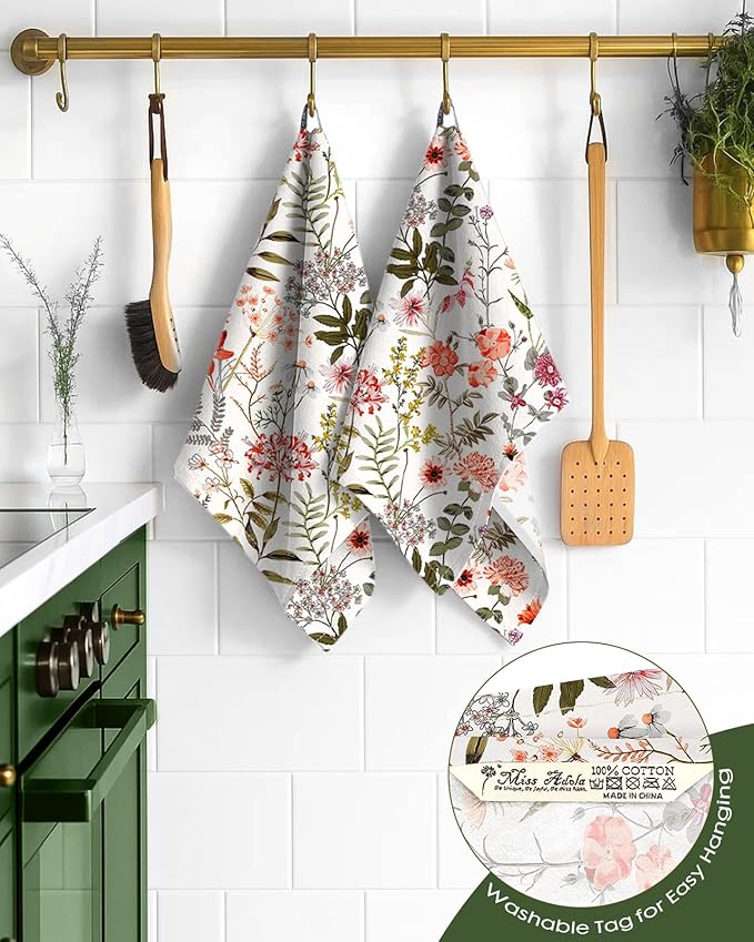 Flour Sack Kitchen Towels Set of 2-18x26 Cotton Dish Towels