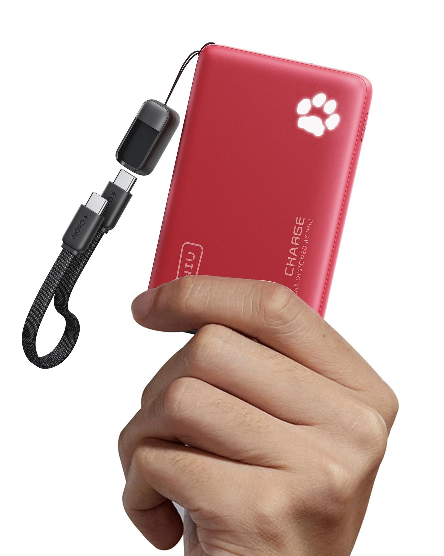 INIU Portable Charger, Ultra Slim 10000mAh 45W PD Power Bank, USB C in&Out Fast Charging Battery Pack, Travel Essential Phone Powerbank Compatible with iPhone 17 16 15 Samsung S22 S21 Google iPad etc