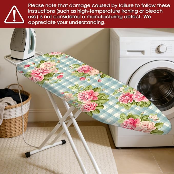 Nuxovilar Ironing Board Cover Needle Cotton 15x54 Inches | Ironing Board Cover