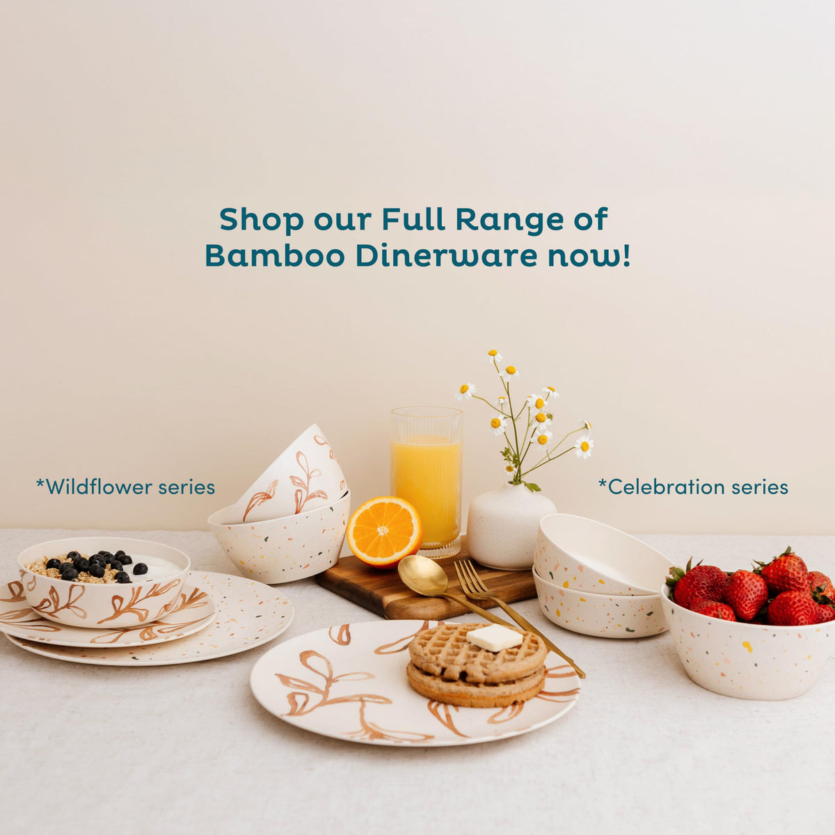 Nook Theory 4 Pack Bamboo Bowls - 22 Oz Reusable Toddler and Kids Bowl, Dishwasher Safe - Not Microwavable Bamboo Dishes (Celebration)