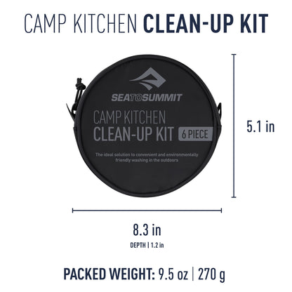 Sea to Summit Camp Kitchen 6-Piece Clean-Up Kit, Yellow