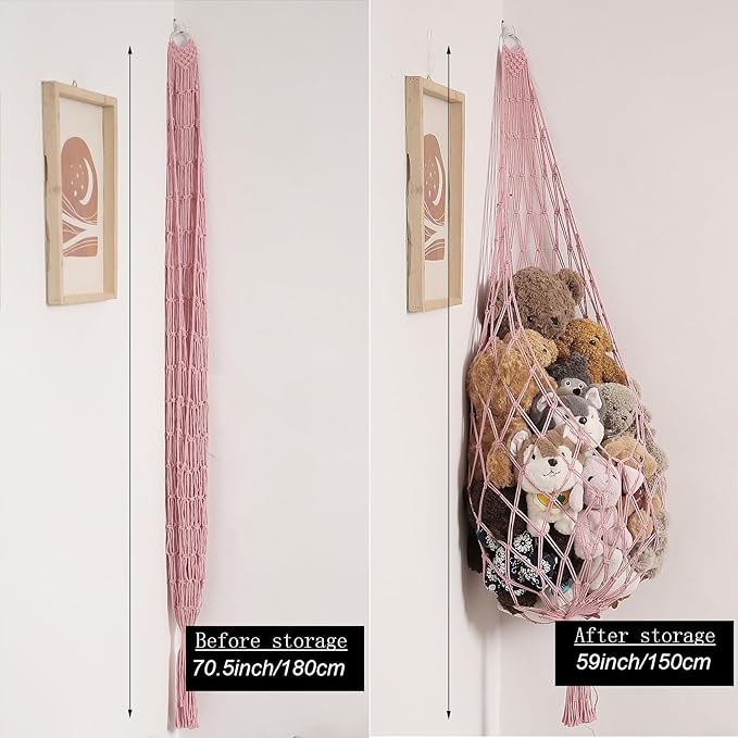 Stuffed Animal Hammock Corner Hanging Net