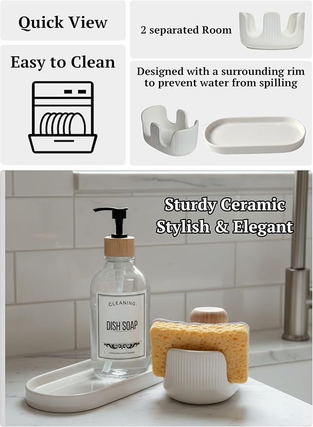 Ceramic Double Sponge Holder