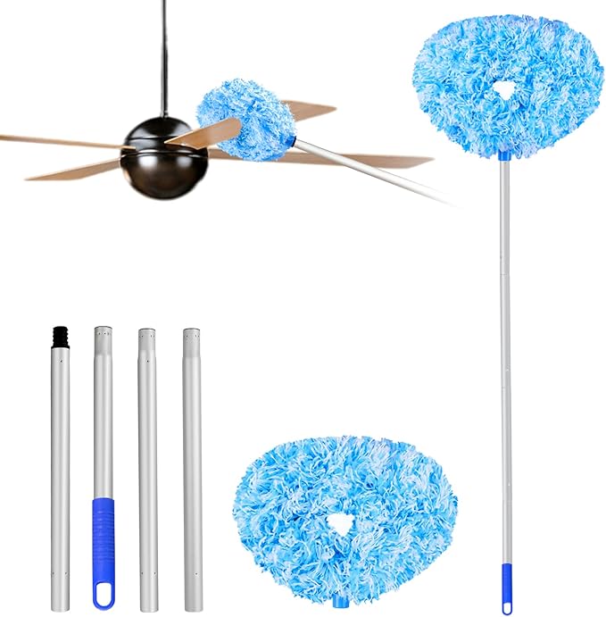 Ceiling Fan Cleaner Duster Reusable Microfiber Ceiling Fan Blade Cleaner