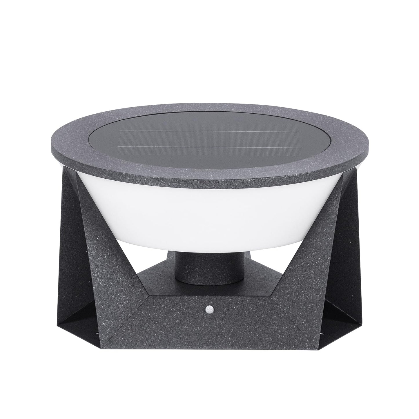 ZRJJMLAN 14.96" Outdoor Solar Post Lights, IP54 Waterproof Solar Column Lights Outdoor, 3000K Modern Pillar Light, Dusk to Dawn Outside Light Columns, Extra Large Post Lamp for Patio Fence Entrance
