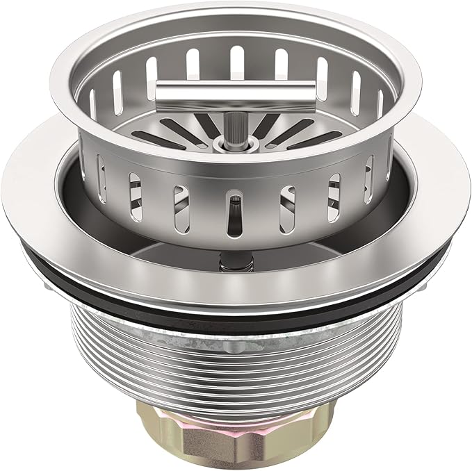 BOTEMY B9171 Kitchen Sink Drain 3 1/2 Inch Kitchen Sink Drain Strainer Assmebly