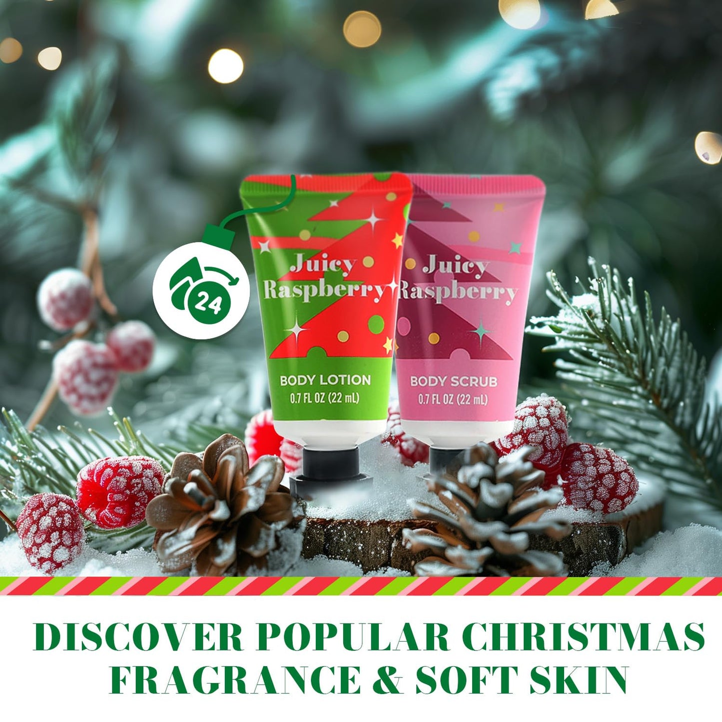 2025 Advent Calendar Women Christmas Gifts-24 Days of Beauty Advent Calendar for Teen Girls Holiday Gifts, 24pcs Hand Cream Gifts Set with Hand Body Lotion,Foot Cream,Bath Sets,etc