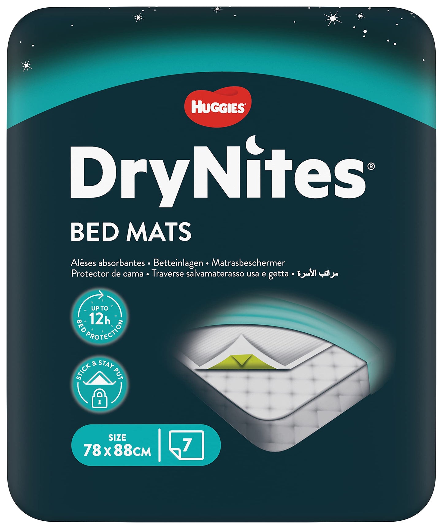 Huggies DryNites Disposable Bed Mats, Mattress Protector - 28 Mats Total by Huggies