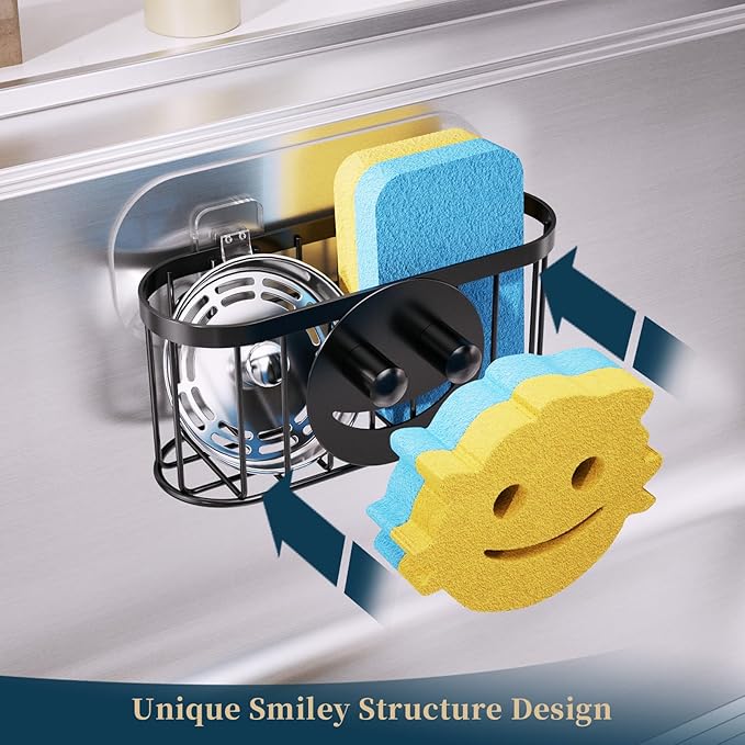 Consumest Sponge Holder Smiley Face
