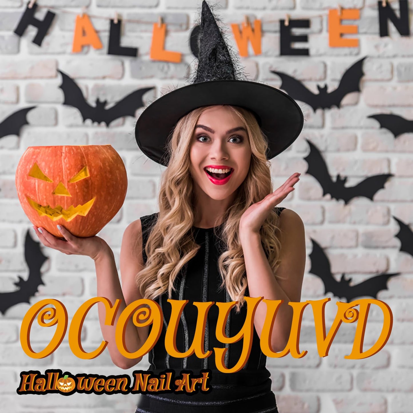 Halloween Horror Press on Nails Glossy Fake Nails Black White Stripe Spider Web Halloween Nail Art Designs Square Short False Nails Reusable Artificial Nails Full Cover Glue on Nails for Women 24 Pcs