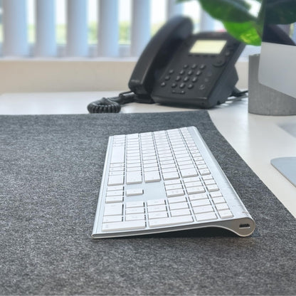 Macally Wireless Bluetooth Keyboard for Mac - Compatible Apple Keyboard or MacBook Pro/Air, iMac - Multi-Device, Up to 3 Devices with 110 Keys, 20 Shortcuts, Numeric Keypad, and Rechargeable - Silver