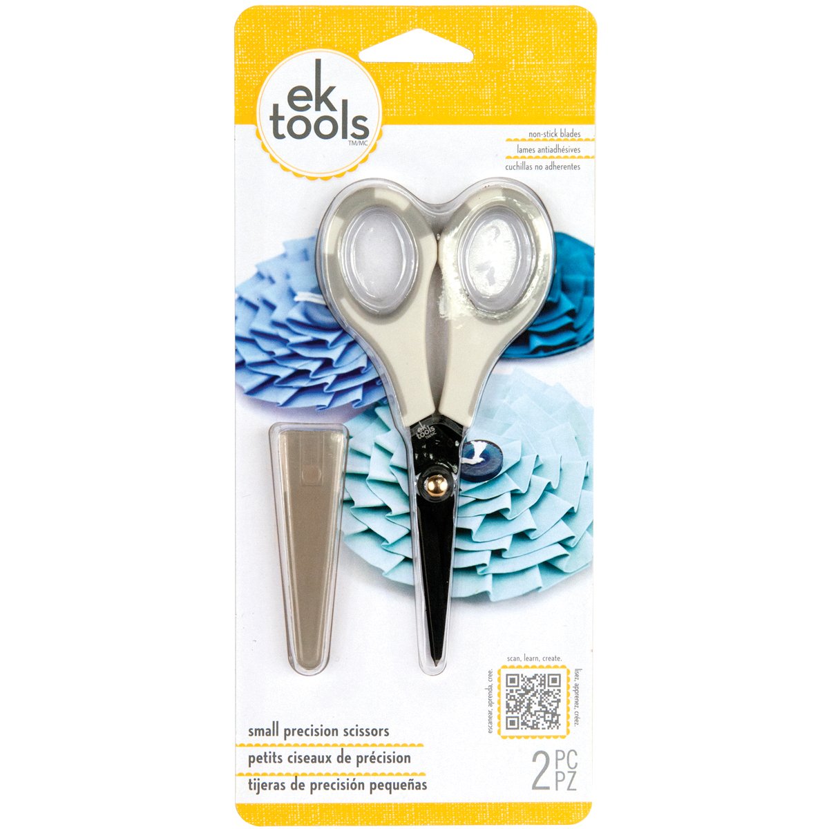 EK Tools Precision Scissors, Small, 3.14 x 11.52 x 23.59 cm, Multicolor