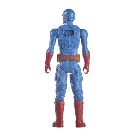 Marvel Avengers Titan Hero Series Captain America 12” Action Figure, Blue