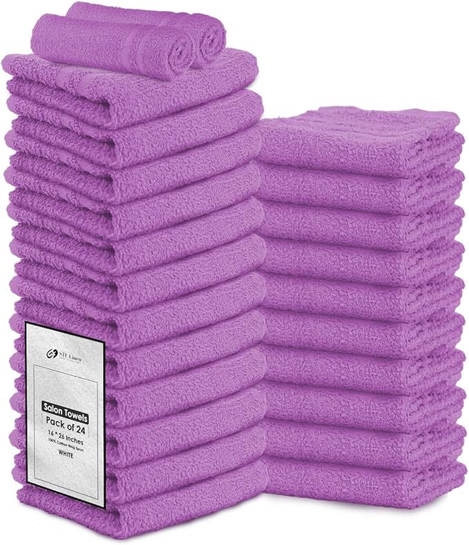 Hand Towels Purple Economy Salon Towels