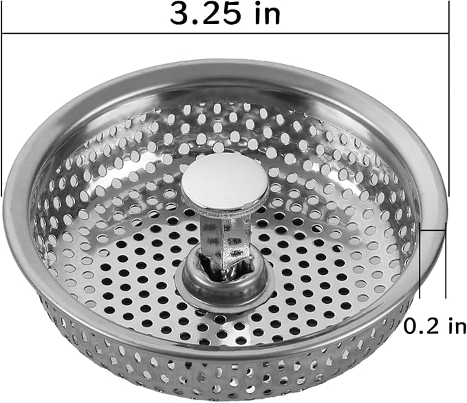 Kitchen Sink Stainless Steel Basket Strainer Replacement