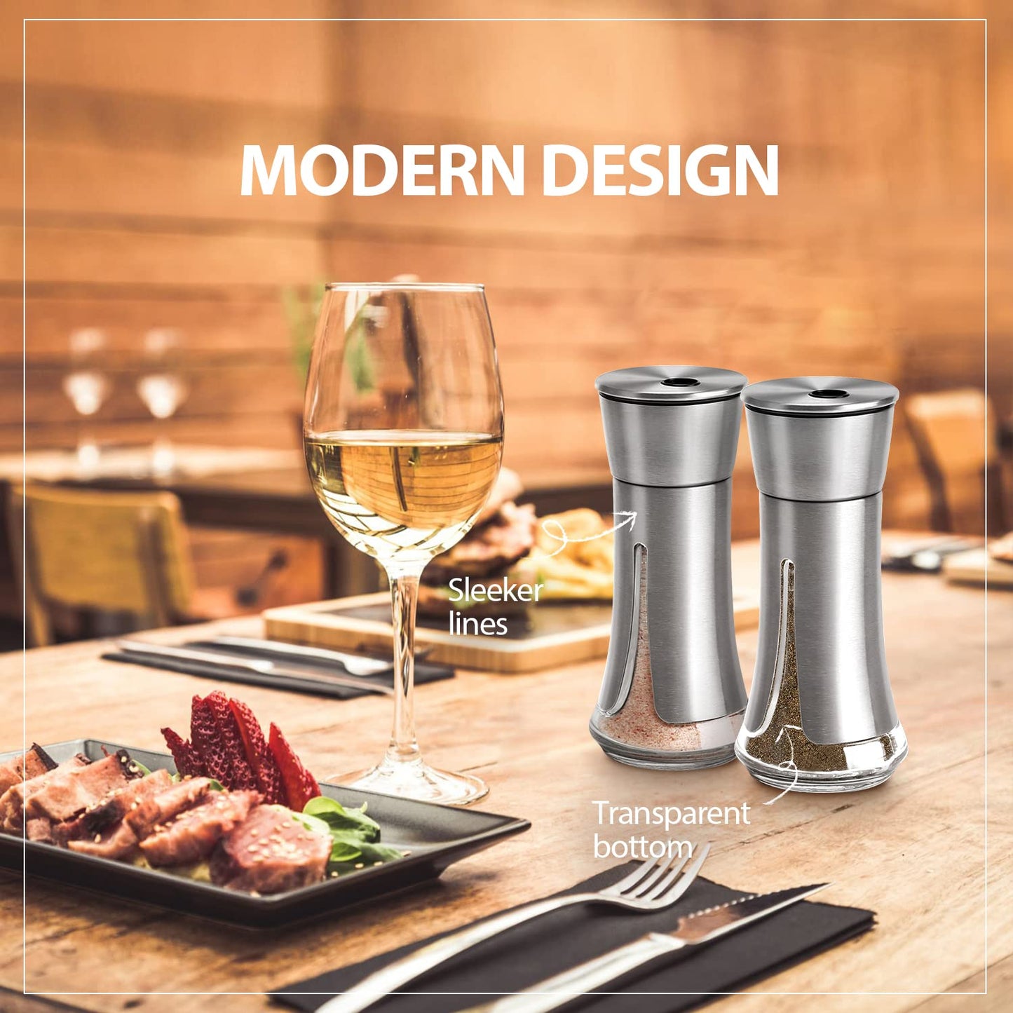 salt shaker and oil dispenser