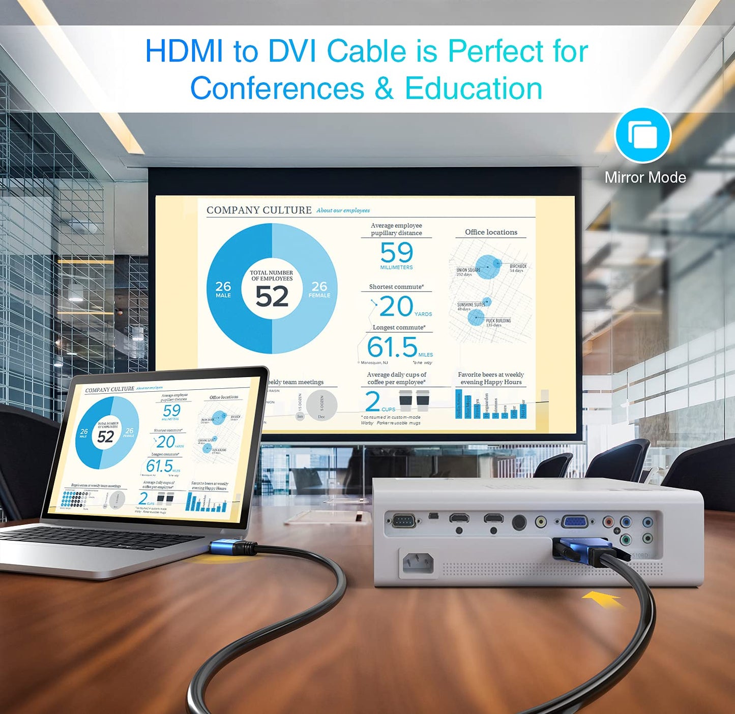 BlueRigger HDMI to DVI Cable 1M (High-Speed, Bi-Directional Adapter Male to Male, DVI-D 24+1, 1080p, Aluminum Shell) - Compatible with Raspberry Pi, Xbox One, PS5/PS4, Graphics Card