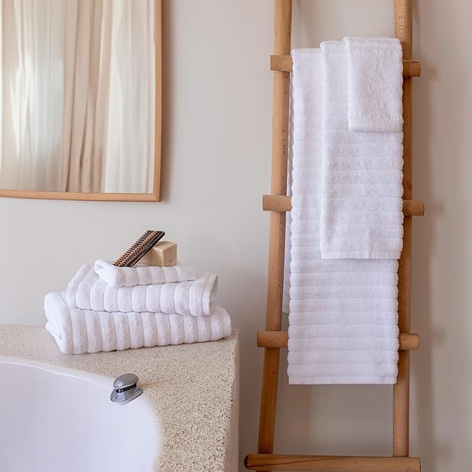 Classic Turkish Towels CTT Luxury 6 Piece Towel Set, 100% Turkish Cotton