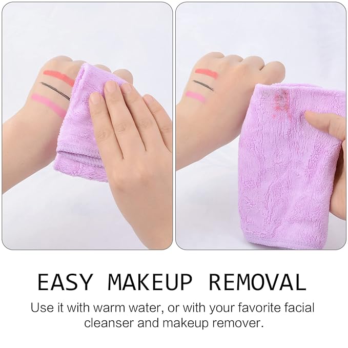 SINLAND Microfiber Facial Cloths Fast Drying Washcloth 12inch x 12inch Light
