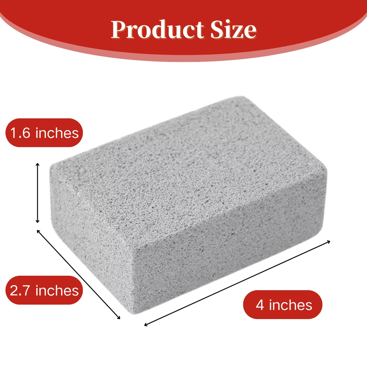 Cayton Grill Brick, 8 PCS Griddle Stone Cleaning Block Barbecue Grill Floating Stone Cleaning Tools Weighted for Cleaning Floating Stones in Ovens Stoves Barbecue Grills
