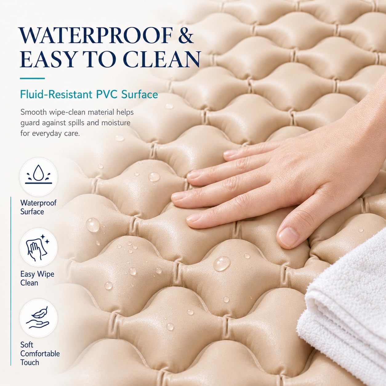 Alternating Air Pressure Mattress Pad, Bed Sore Prevention, Bed Mattress Topper with Quiet Pump & Waterproof, Relief Ulcer, Suitable for Bedridden or Limited Mobility Patie