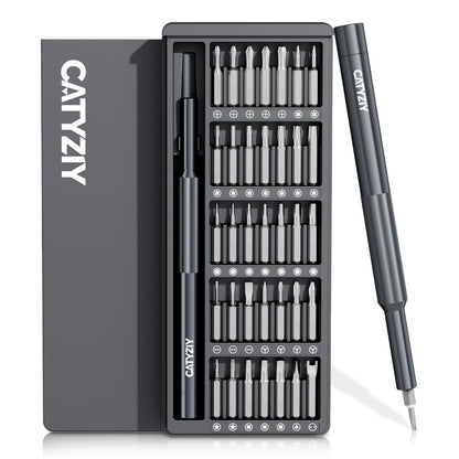 CATYZIY Precision Screwdriver Set, Mini Repair Tool Kit with Magnetized Tip & Magnetic Mat for iPhone, MacBook, Laptop, PS5, Xbox, Switch, Glasses, Watch & Small Electronics (Classic, 37-IN-1)