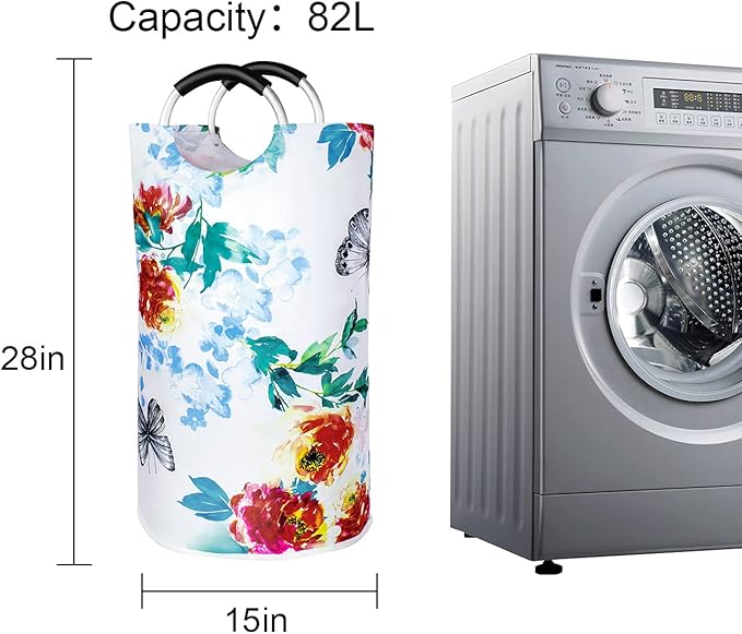 Dalykate Large Laundry Basket 82L Collapsible Oxford Fabric Laundry Hamper