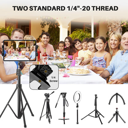 SENWOW Tablet Tripod Mount Adapter 360 Degree Rotatable Universal, Tablet Clamp Holder for Tripod, Selfie Stick, Monopod, Compatible with iPad Pro, iPad Air, iPad mini, 3.5-13.5 Inch Phone