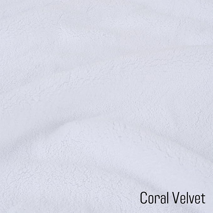 SINLAND Absorbent Coral Velvet Washcloth Ultra Soft Microfiber Face Towels 12 x