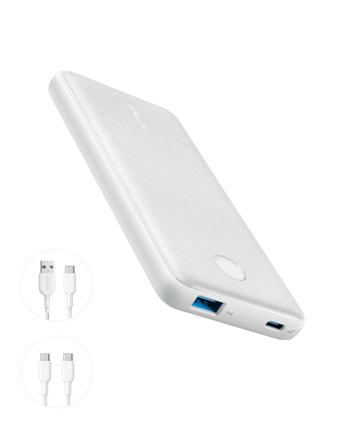 Anker Portable Charger, USB-C Portable Charger 10K with 20W Power Delivery, Power Bank (PowerCore Slim 10K PD) for iPhone 14/13/12 Series, S10, Pixel 4, and More