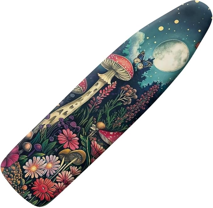 Moon Mushroom Ironing Board Cover Heat Reflective Anti-dust, Soft Fabric Cover