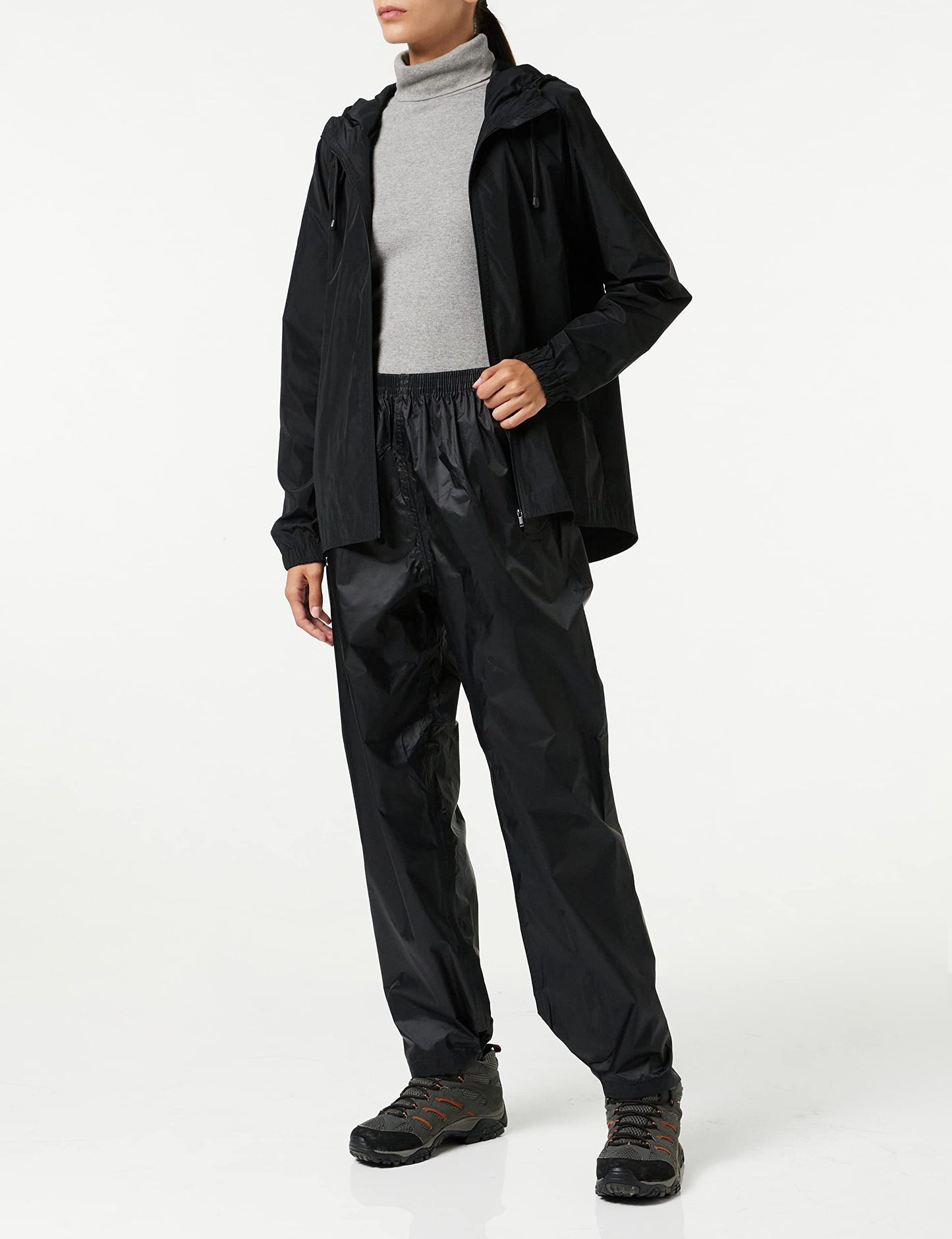 Regatta Womens Pack It Waterproof Over Trousers,Black-Medium