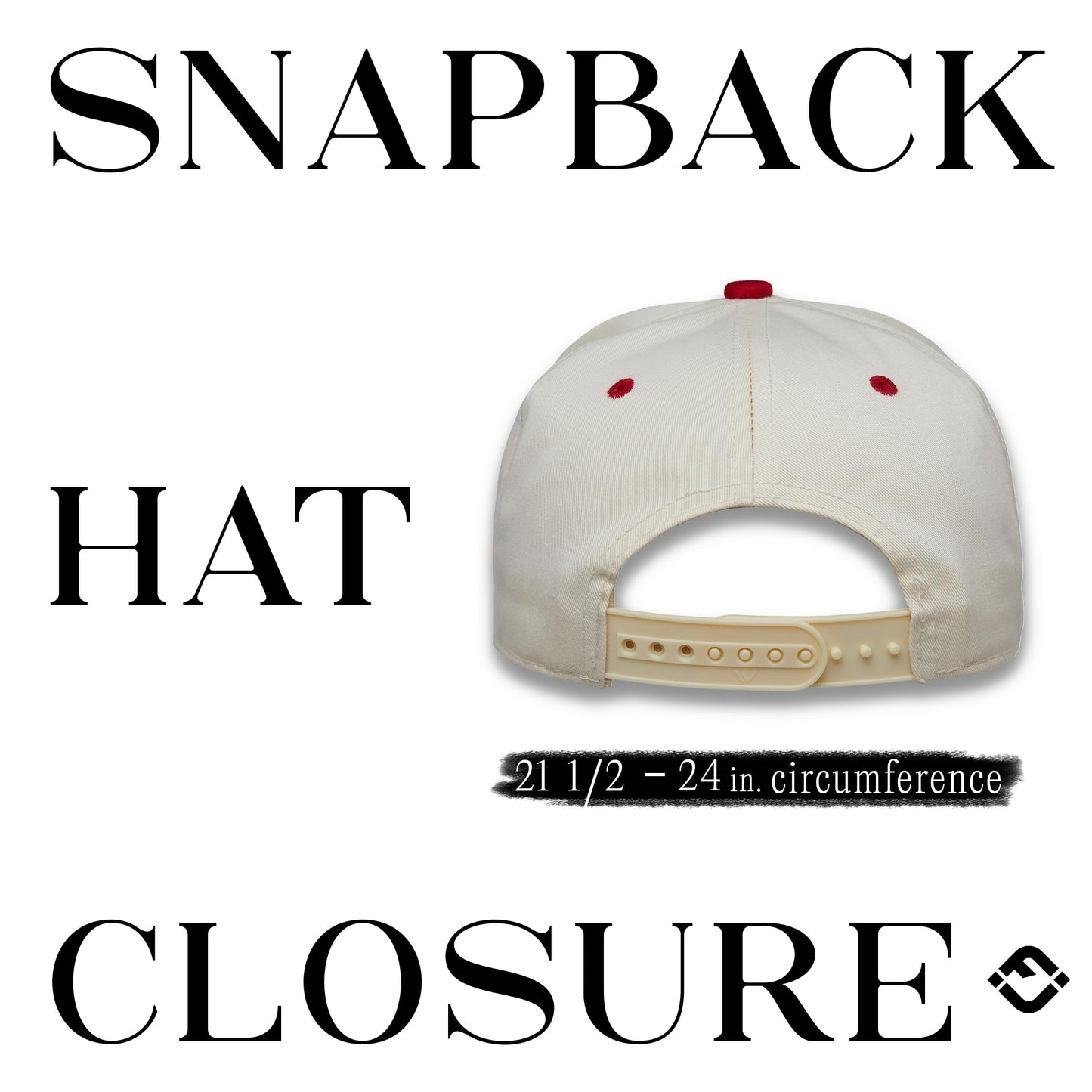 Funky Junque Two Tone Vintage Snapback Hat - Put It On Santa's Tab - Beige/Red